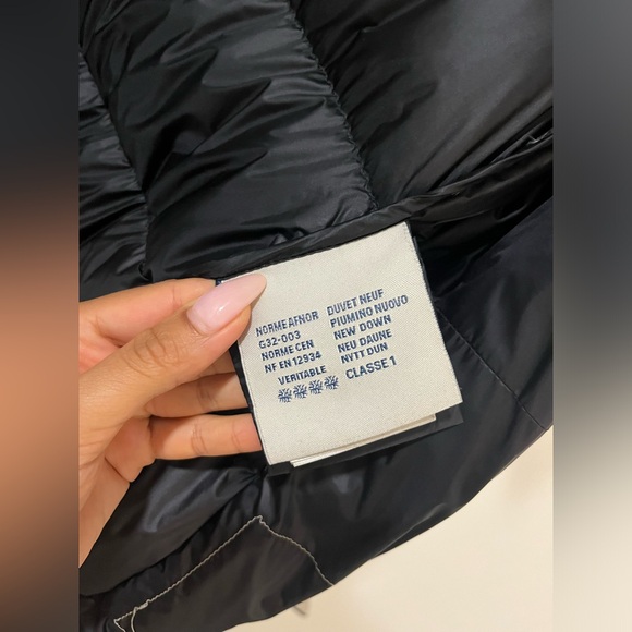 MONCLER Anet Down Puffer Peplum Jacket Coat RARE Black Size 0 fits XS-S - Picture 10 of 11